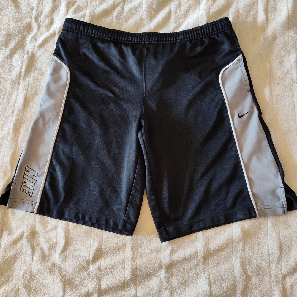 Black and gray Nike shorts